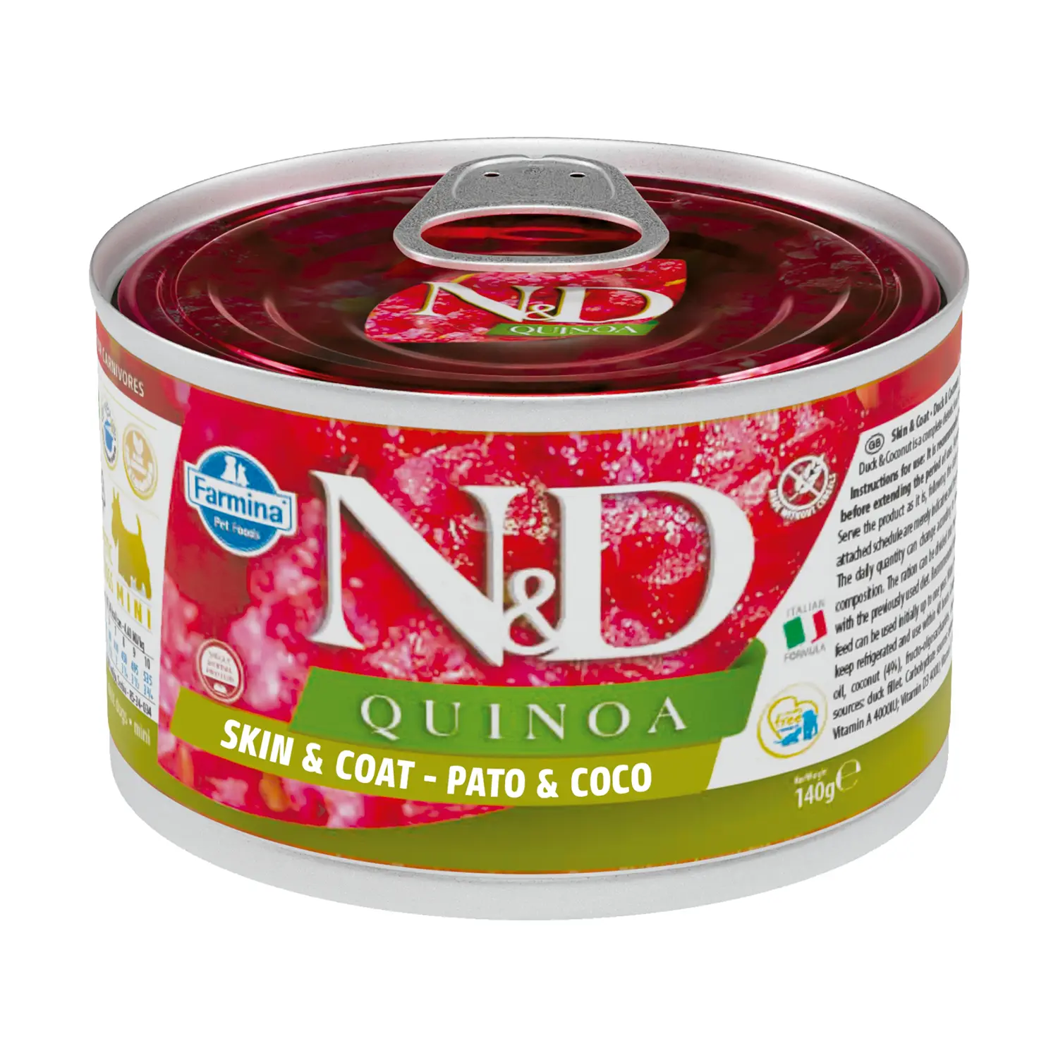 Ração Úmida N&amp;D Quinoa Cães Skin e Coat Pato